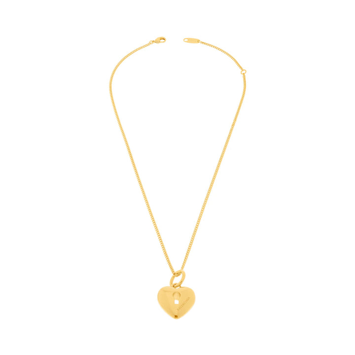 BALENCIAGA WOMEN'S AMOUR HEART NECKLACE IN GOLD