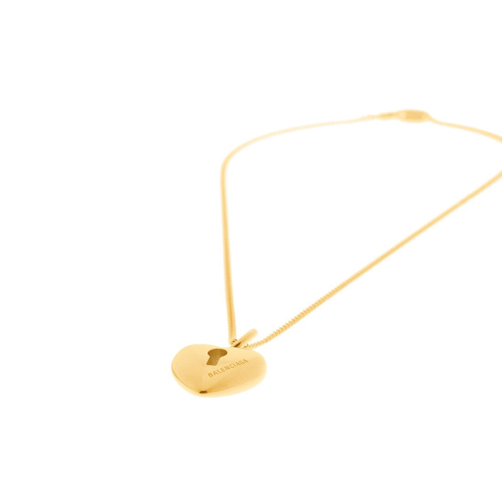 BALENCIAGA WOMEN'S AMOUR HEART NECKLACE IN GOLD