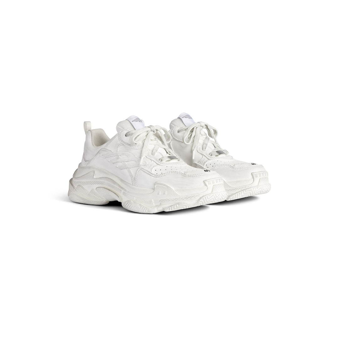 BALENCIAGA Women's Triple S Sporty Sneaker in White