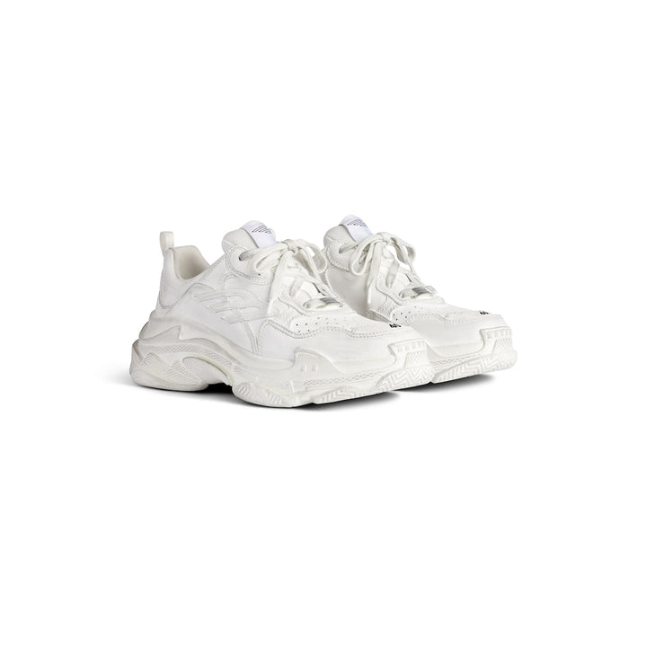 BALENCIAGA Women's Triple S Sporty Sneaker in White