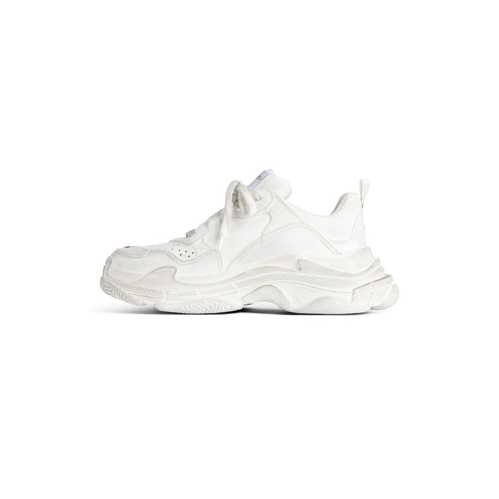 BALENCIAGA Women's Triple S Sporty Sneaker in White