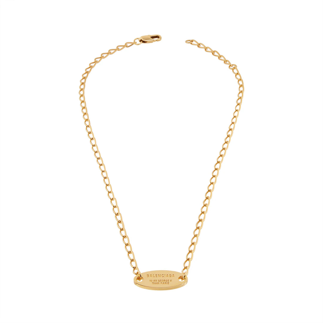 BALENCIAGA EVERYDAY NECKLACE IN GOLD