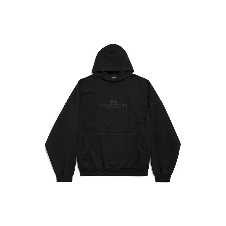 BALENCIAGA MEN'S BB GARDEROBE HOODIE LARGE FIT
