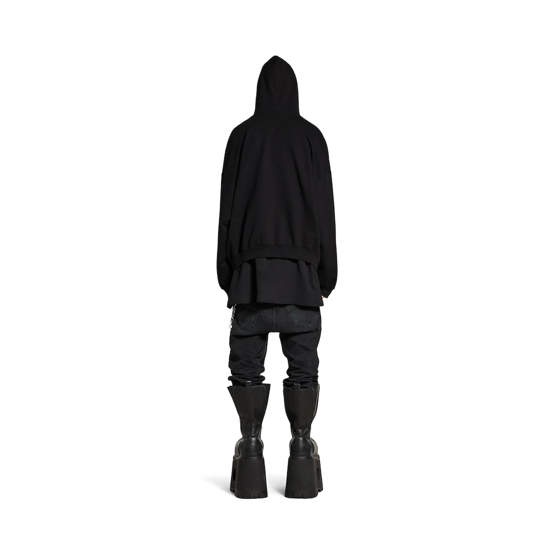 BALENCIAGA MEN'S BB GARDEROBE HOODIE LARGE FIT