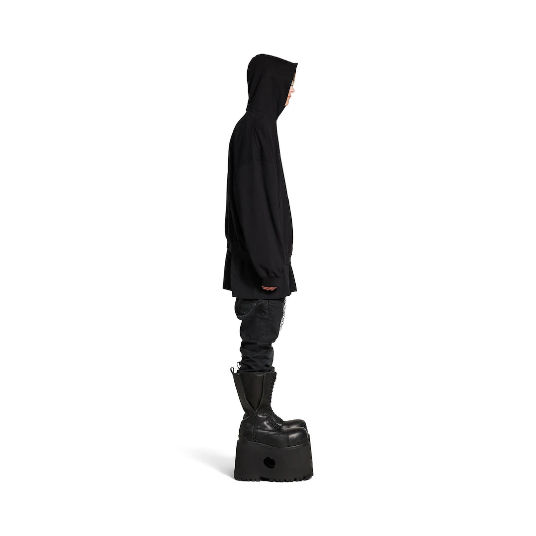 BALENCIAGA MEN'S BB GARDEROBE HOODIE LARGE FIT