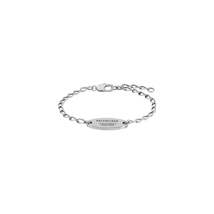 BALENCIAGA  EVERYDAY BRACELET IN ANTIQUE SILVER