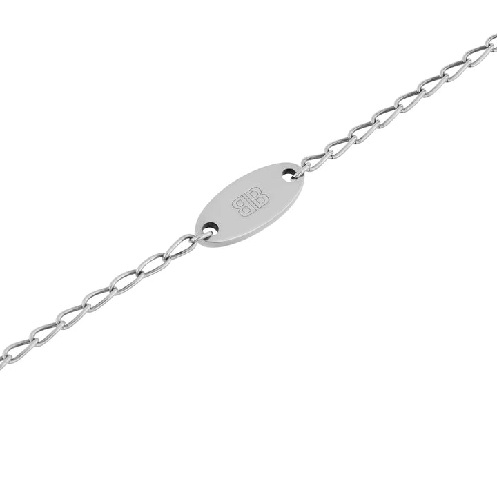BALENCIAGA  EVERYDAY BRACELET IN ANTIQUE SILVER