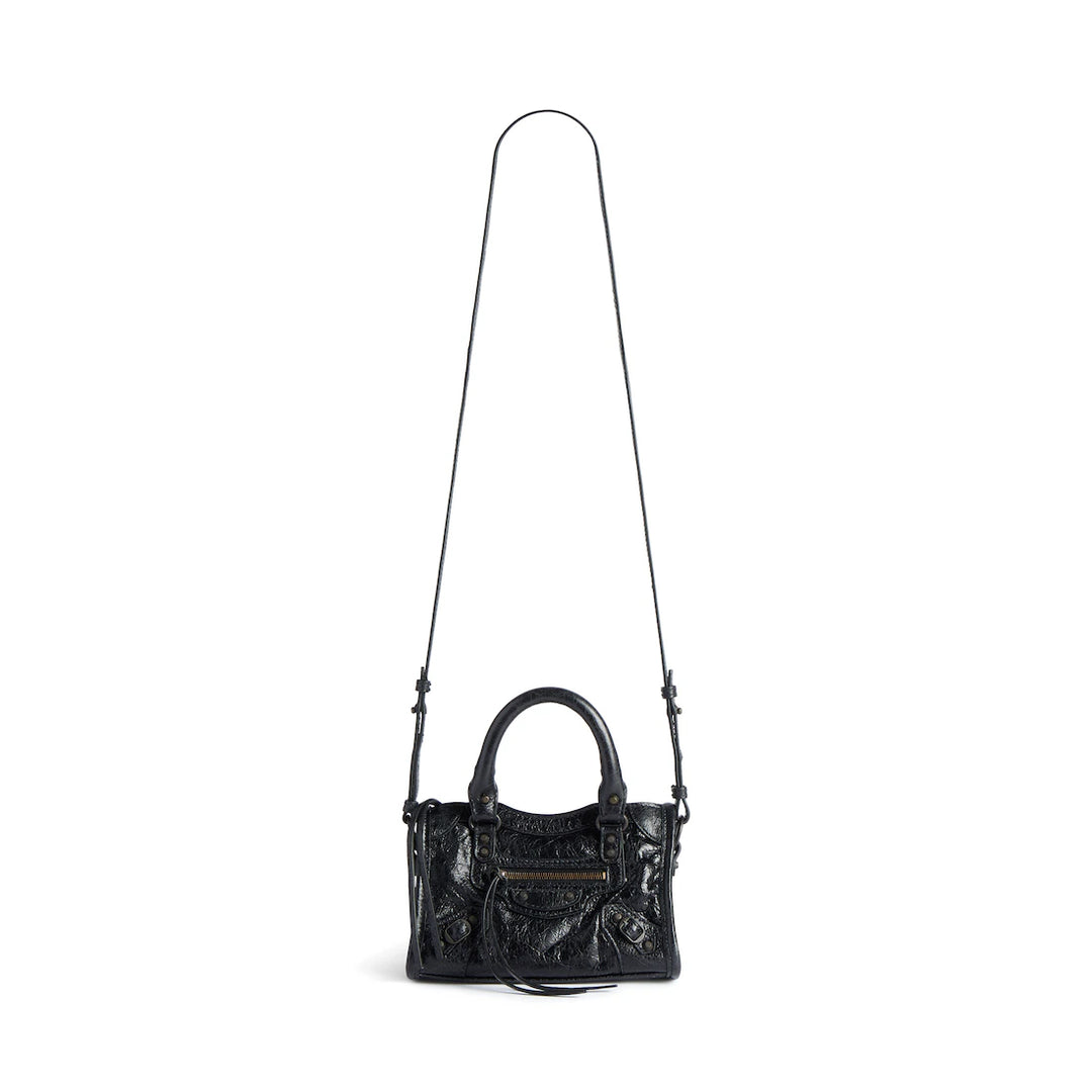 BALENCIAGA WOMEN'S LE CITY BAG NANO IN GRANNY GREEN
