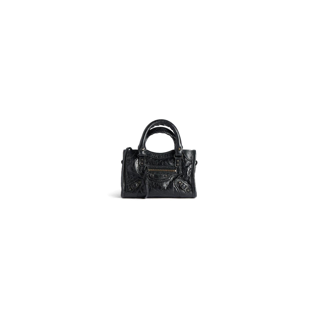 BALENCIAGA WOMEN'S LE CITY BAG NANO IN GRANNY GREEN
