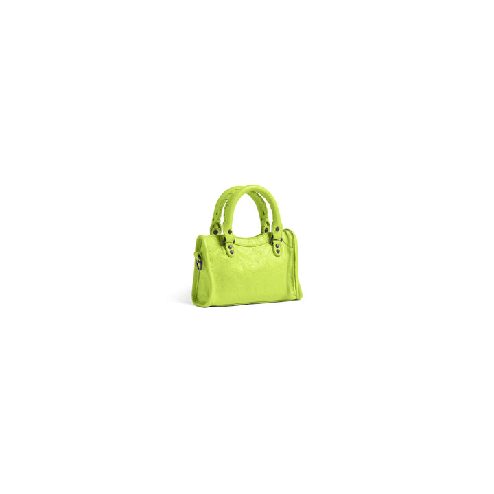 BALENCIAGA WOMEN'S LE CITY BAG NANO IN GRANNY GREEN
