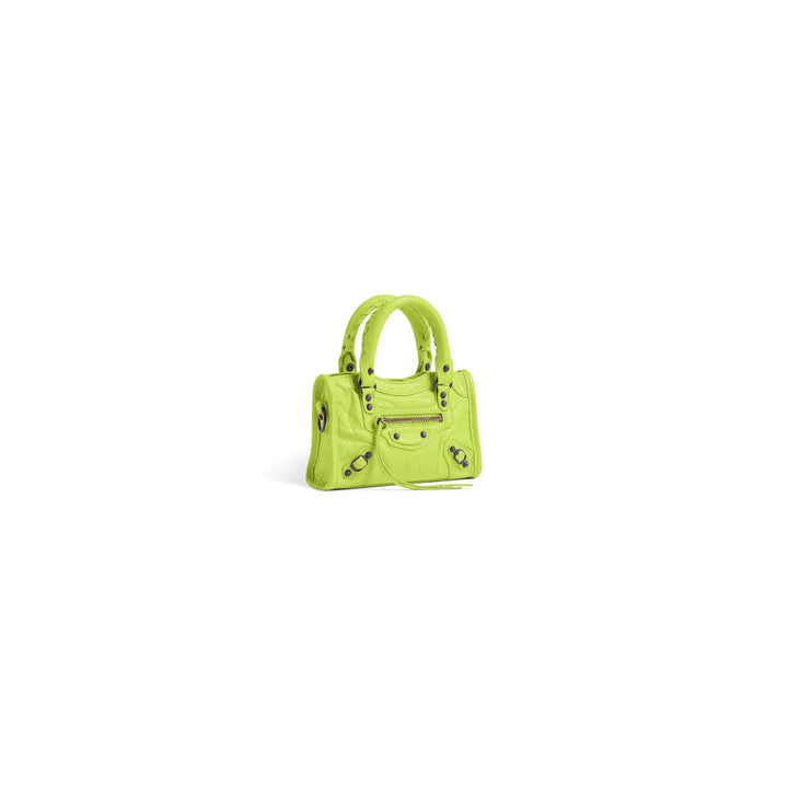 BALENCIAGA WOMEN'S LE CITY BAG NANO IN GRANNY GREEN