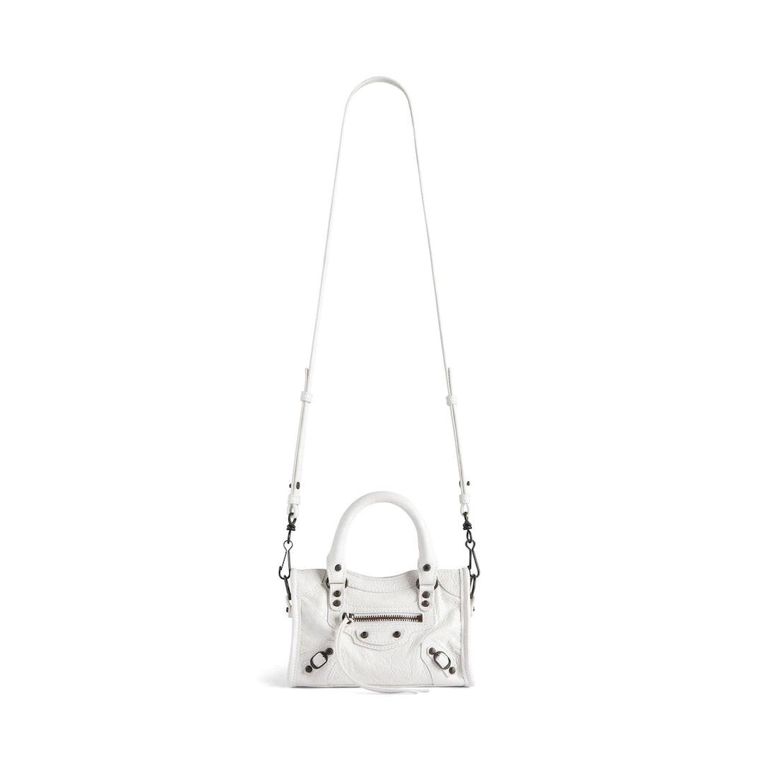 BALENCIAGA WOMEN'S LE CITY BAG NANO IN GRANNY GREEN