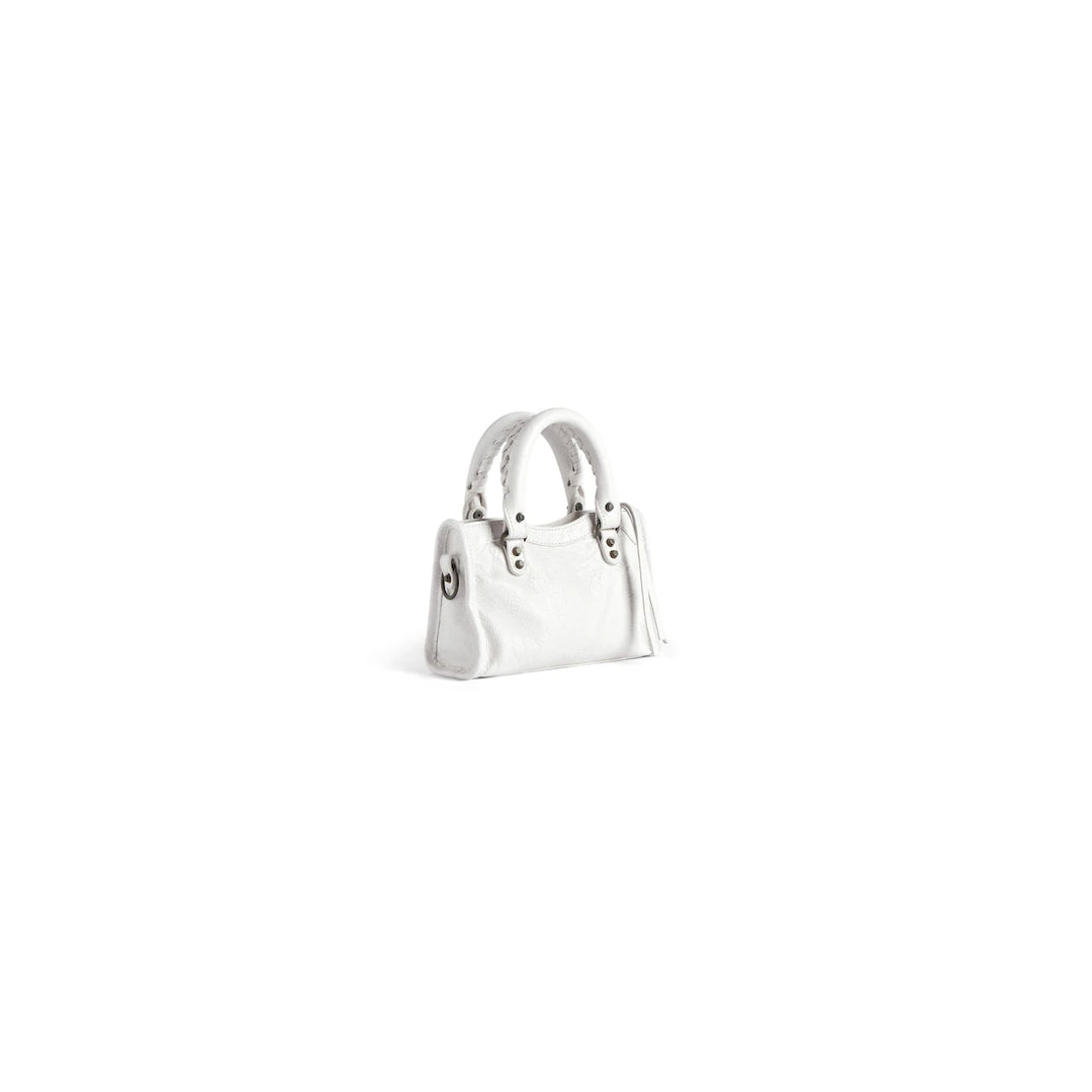 BALENCIAGA WOMEN'S LE CITY BAG NANO IN GRANNY GREEN