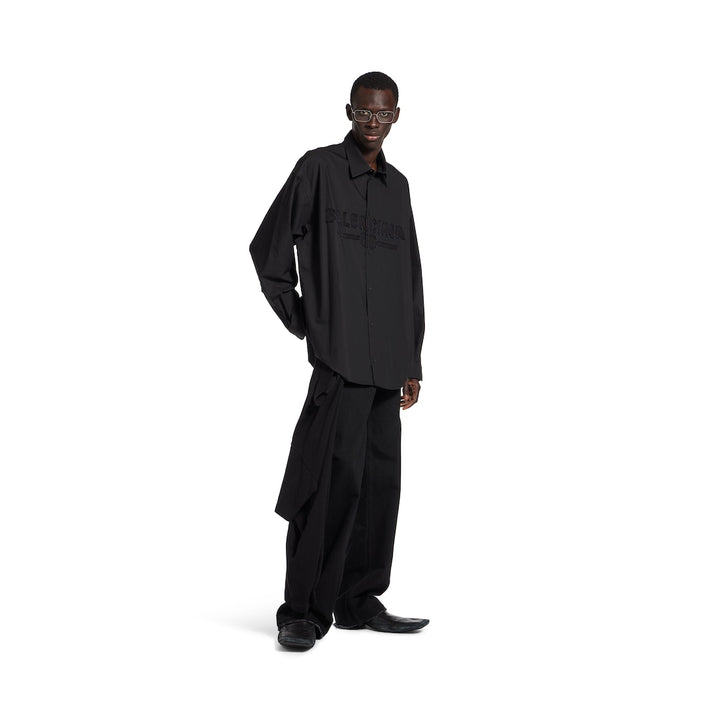 BALENCIAGA Men's Minimal Shirt Oversized in Black