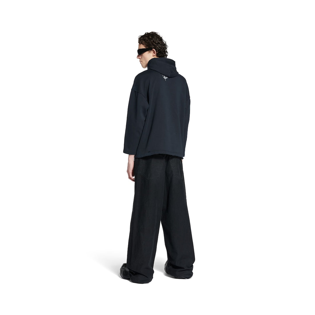 BALENCIAGA  Kim K No Rib Hoodie in Faded Black