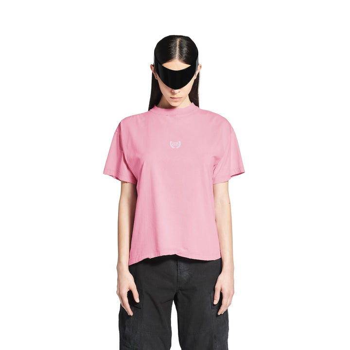 BALENCIAGA Laurel Classic Boxy T-shirt in Baby Pink