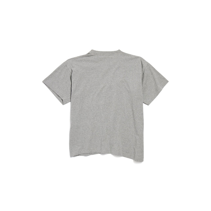 BALENCIAGA Ceo Team Logo Boxy T-shirt in Heather Grey