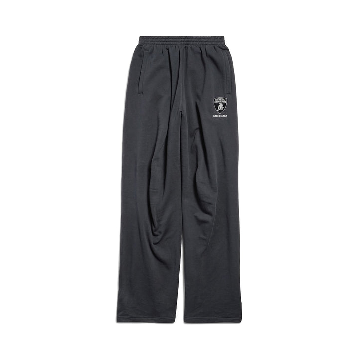 BALENCIAGA Men's Balenciaga I Automobili Lamborghini Oversized Sweatpants in Black Faded