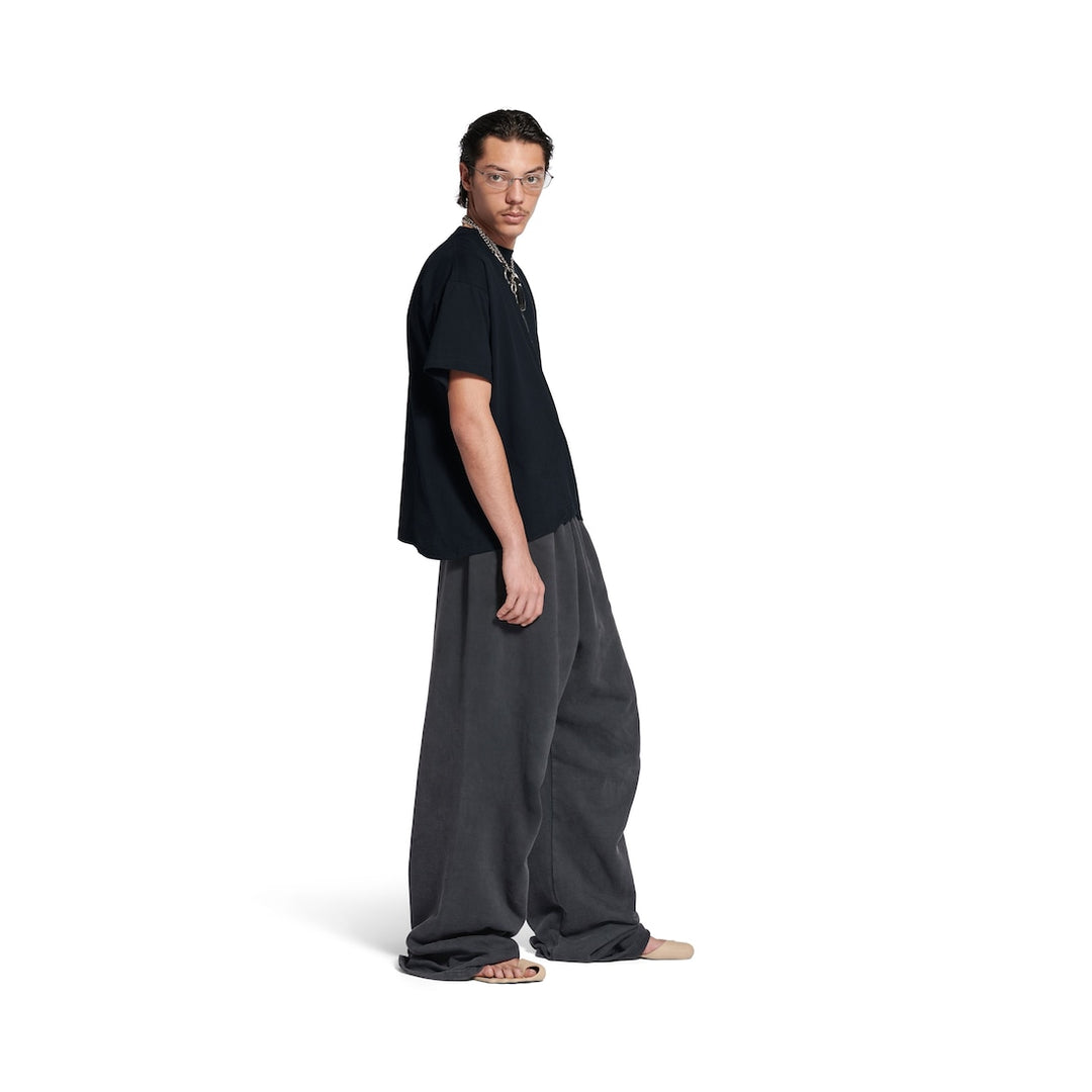 BALENCIAGA Men's Balenciaga I Automobili Lamborghini Oversized Sweatpants in Black Faded