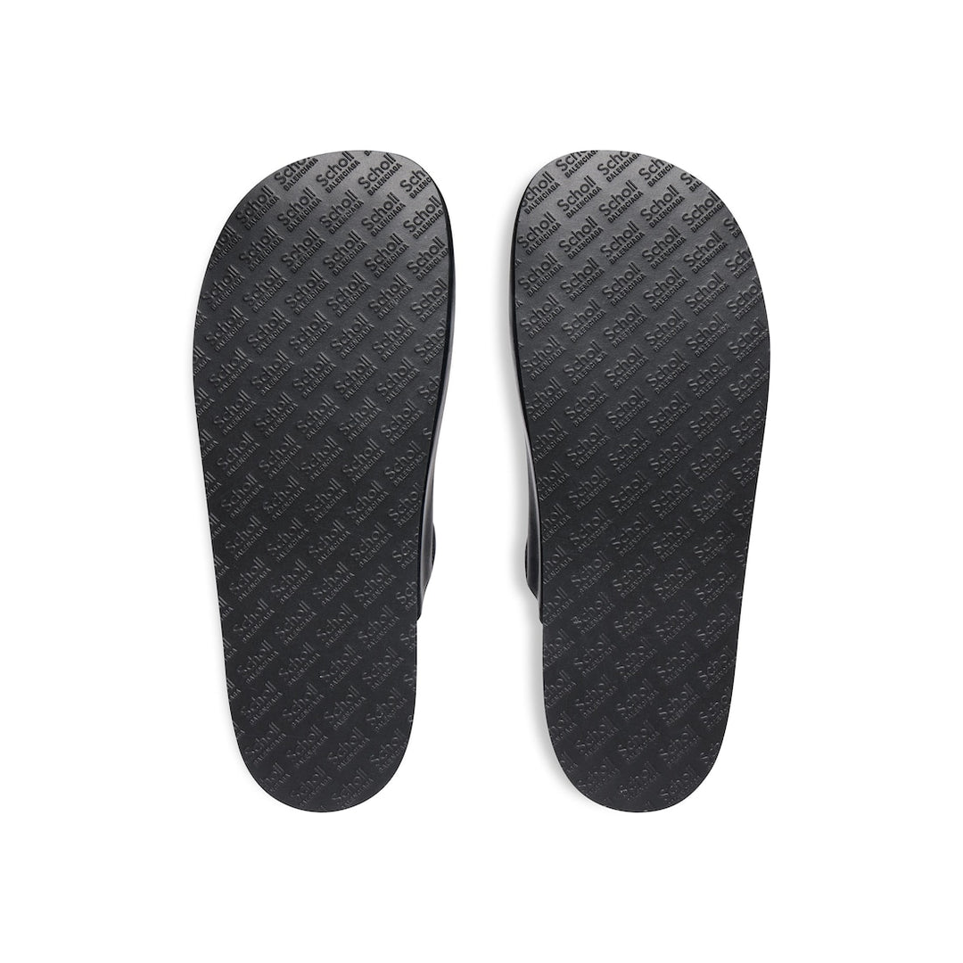 BALENCIAGA Men's Balenciaga I Scholl Flat Mule in Black