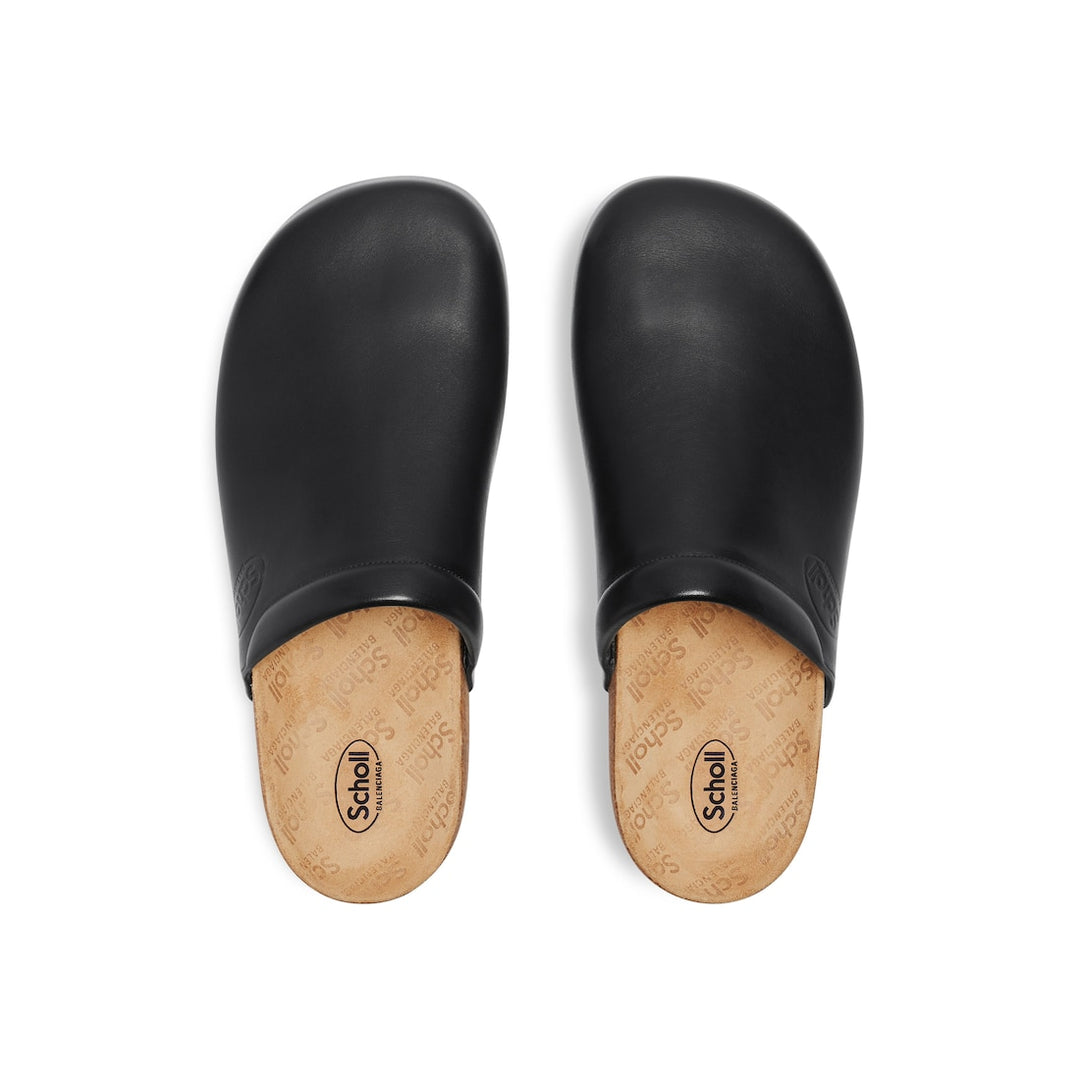 BALENCIAGA Men's Balenciaga I Scholl Flat Mule in Black