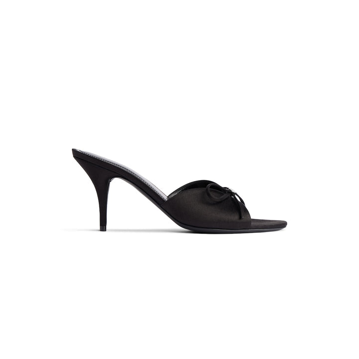 BALENCIAGA Women's Knife Bow Sandal in Black/silver
