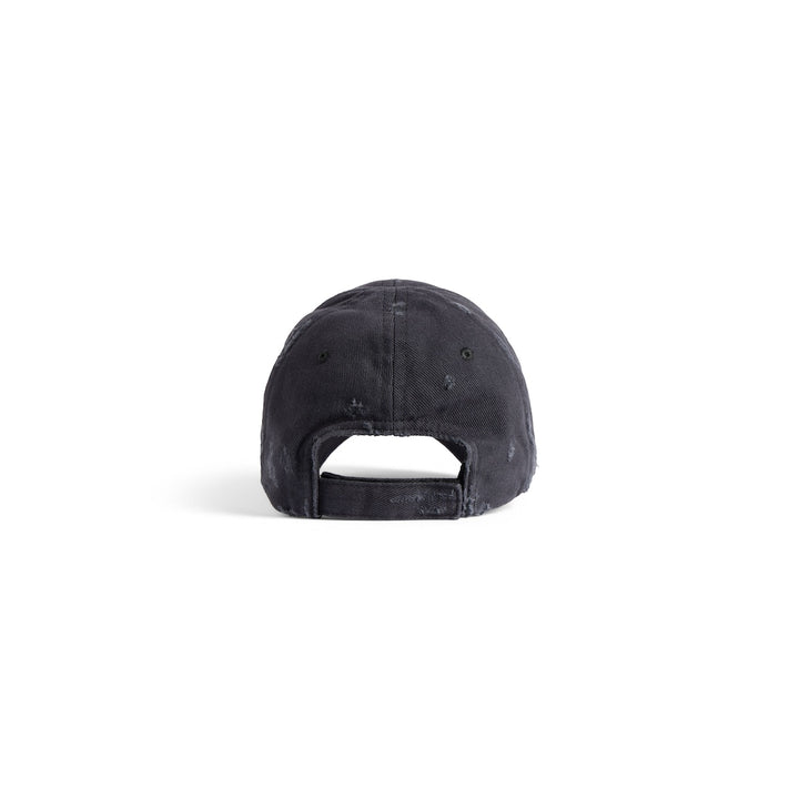 BALENCIAGA  Laurel Classic Cap in Faded Black/red