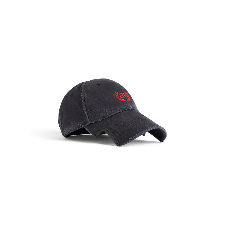 BALENCIAGA  Laurel Classic Cap in Faded Black/red