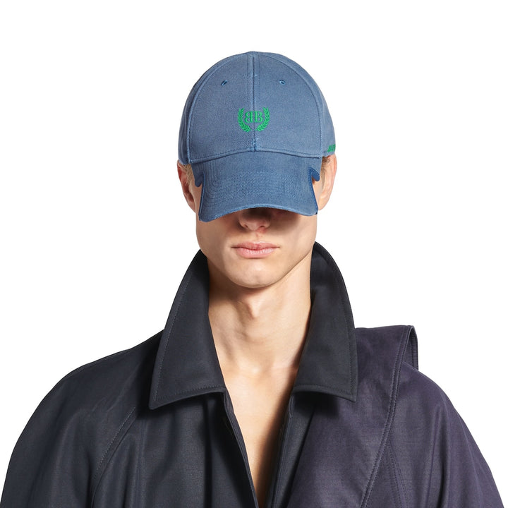 BALENCIAGA  Laurel Classic Cap in Faded Black/red