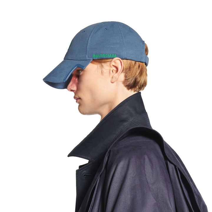 BALENCIAGA  Laurel Classic Cap in Faded Black/red