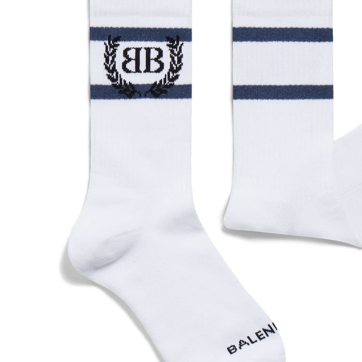 BALENCIAGA Laurel Classic Socks in Black/red