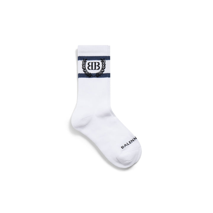 BALENCIAGA Laurel Classic Socks in Black/red