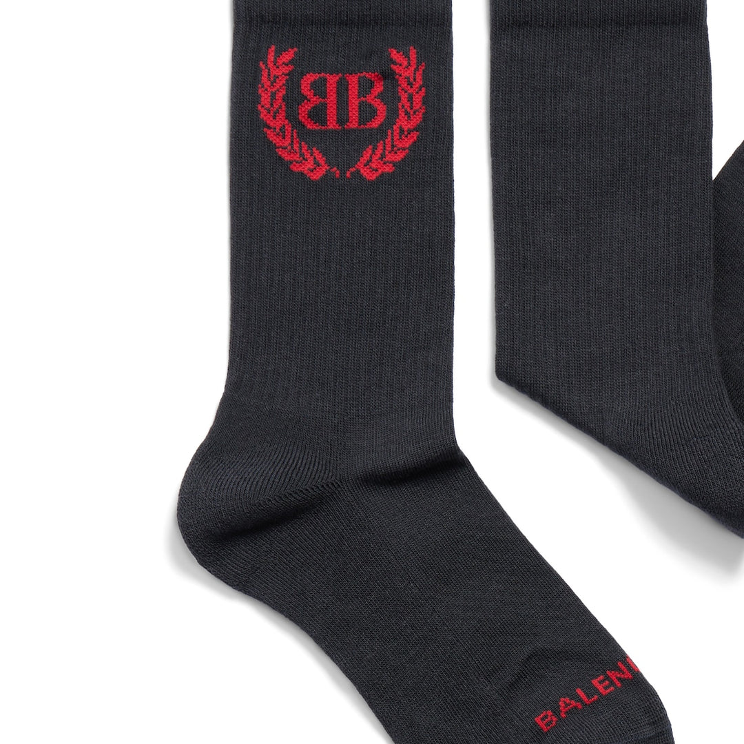 BALENCIAGA Women's Laurel Classic Socks in Faded Black