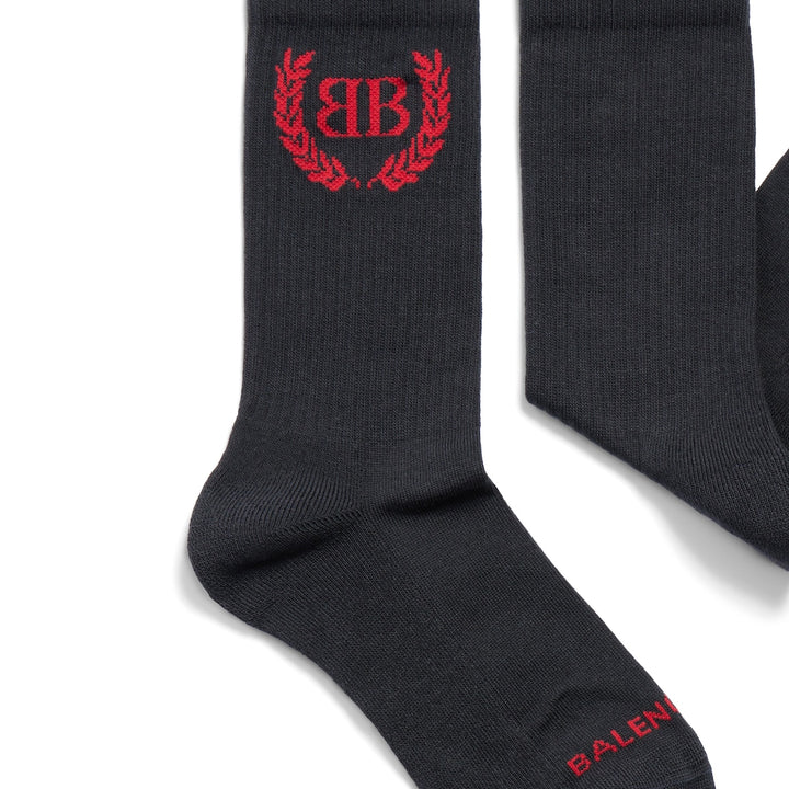 BALENCIAGA Women's Laurel Classic Socks in Faded Black