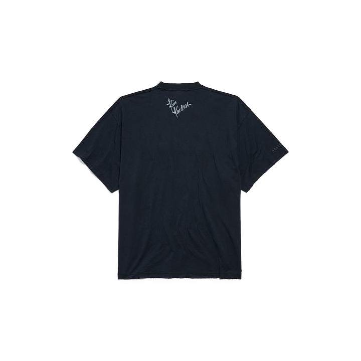 BALENCIAGA Kim K Oversized T-shirt in Faded Black