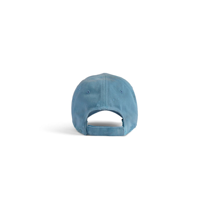 BALENCIAGA International Cap in Grey Blue