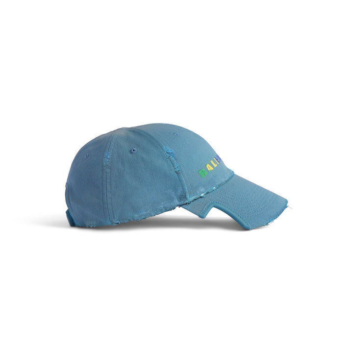 BALENCIAGA International Cap in Grey Blue