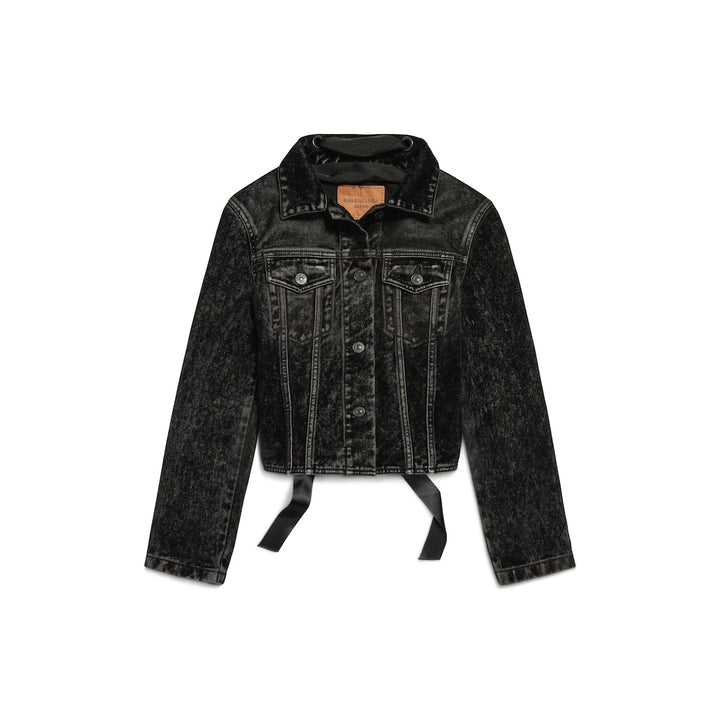 BALENCIAGA Women's Lace-up Jacket in Black