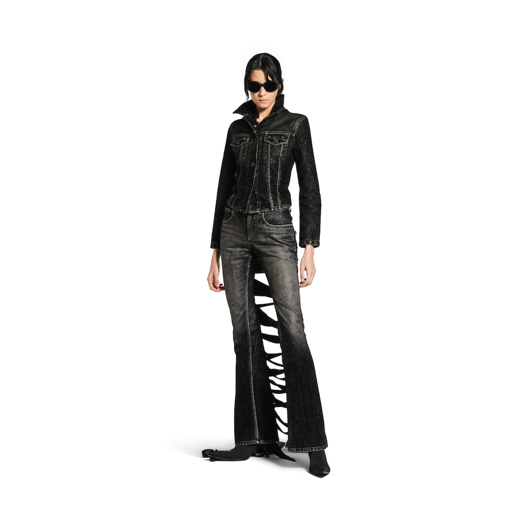 BALENCIAGA Women's Lace-up Jacket in Black