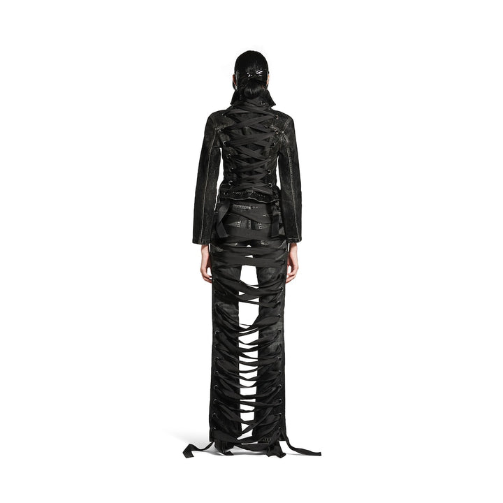 BALENCIAGA Women's Lace-up Jacket in Black