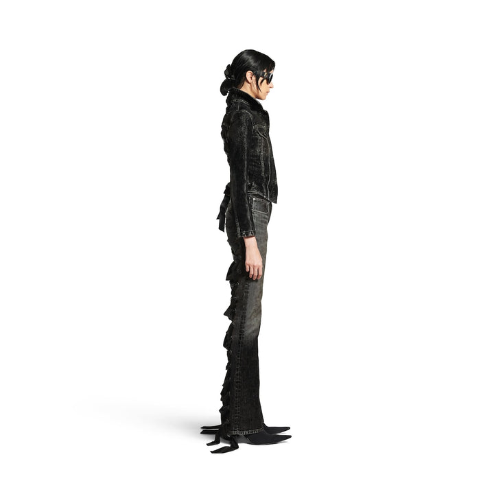 BALENCIAGA Women's Lace-up Jacket in Black