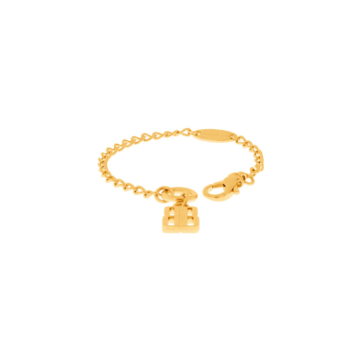 BALENCIAGA NANO THIN BRACELET IN GOLD