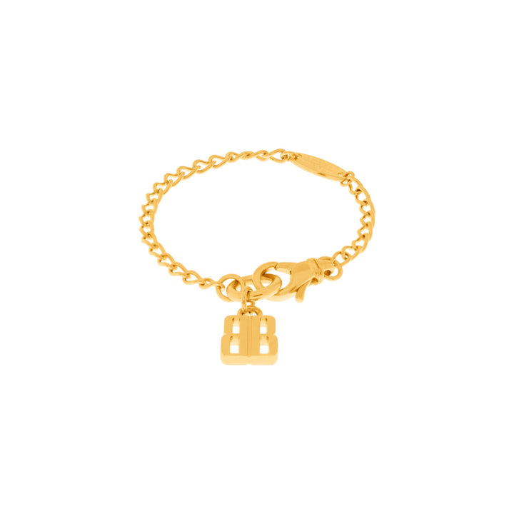 BALENCIAGA NANO THIN BRACELET IN GOLD