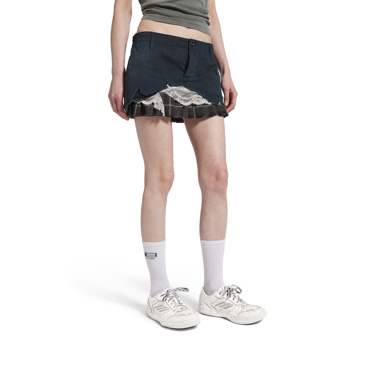 BALENCIAGA Women's Hamptons Medium Worn-out Sneaker in Brown/lilac