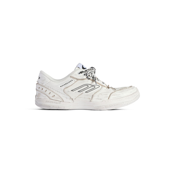 BALENCIAGA Women's Hamptons Medium Worn-out Sneaker in Brown/lilac