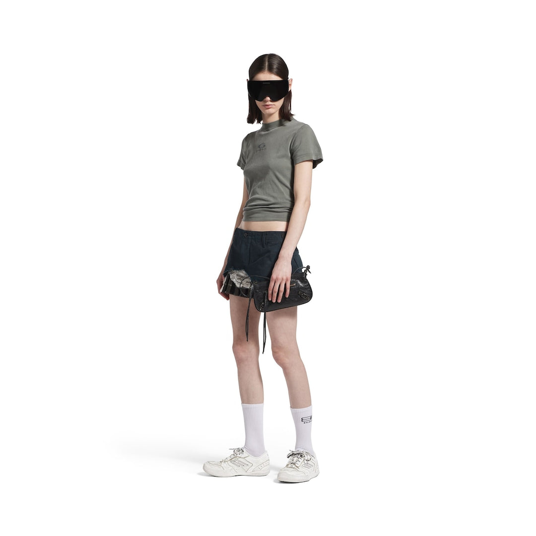 BALENCIAGA Women's Hamptons Medium Worn-out Sneaker in Brown/lilac