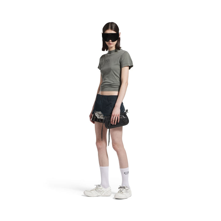 BALENCIAGA Women's Hamptons Medium Worn-out Sneaker in Brown/lilac