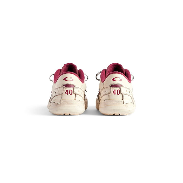BALENCIAGA Women's Hamptons Medium Worn-out Sneaker in Brown/lilac