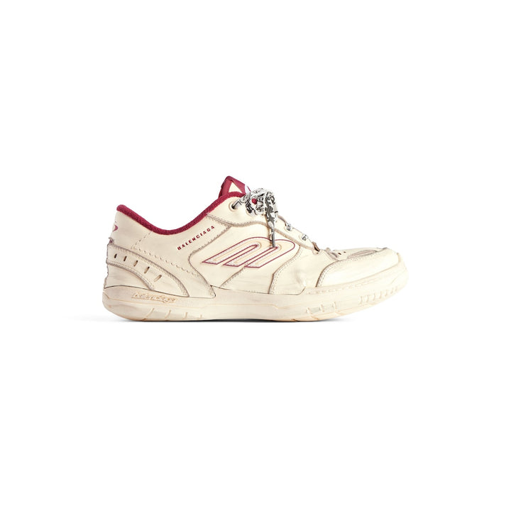 BALENCIAGA Women's Hamptons Medium Worn-out Sneaker in Brown/lilac