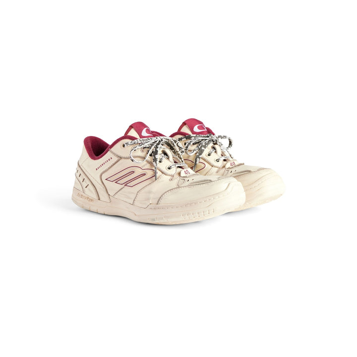 BALENCIAGA Women's Hamptons Medium Worn-out Sneaker in Brown/lilac